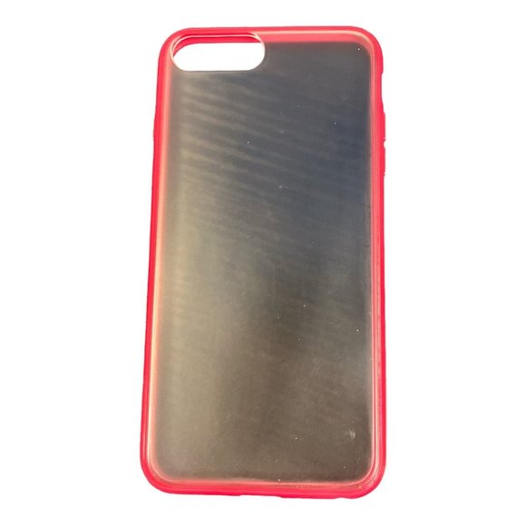 iPhone Clear & Pink Case Apple iPhone 7P/ 8P Plastic Case Great To Custom Decor - Picture 1 of 6